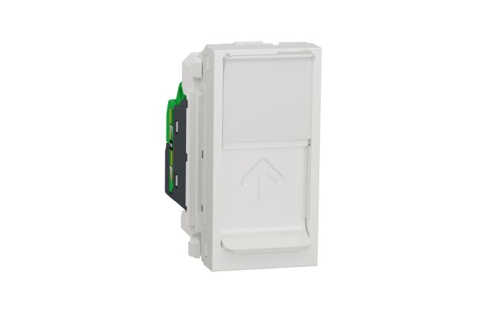 Zásuvka Unica dat. 1xRJ45 6A FTP 1m bílá