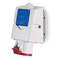 SCAME Zásuvka OPTIMA 16A, 3P+N+E, 415V, kombinovaná IP44