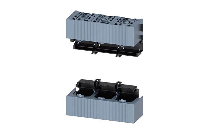 SIEMENS  Kryty připojovacího prostoru velikost 1, pro 3pól. provedení, se zvýšenou ochranou ze zadní strany, sada horní a dolní kryt  typ 3NP1943-1CD00