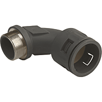 Hadicová spojka úhlová, 90°, černá, pro