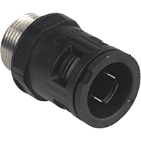 Hadicová spojka šroubovací, černá, pro p