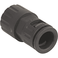 Hadicová spojka plastová, černá, s vnitř