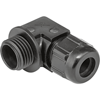 Kabelová vývodka, úhlová, 90°, plastová,