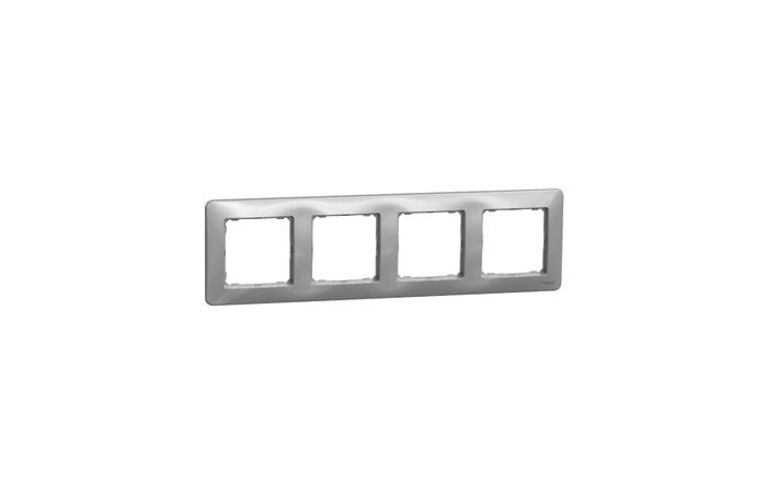 SCHNEIDER Sedna Design & Elements Rámeček čtyřnásobný alu
