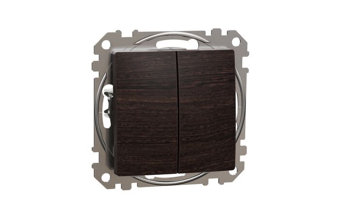 SCHNEIDER Sedna Design & Elements Přepínač střídavý ř.6+6, Wenge