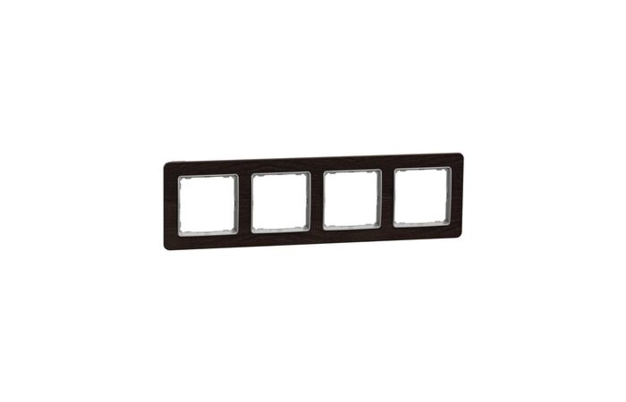 SCHNEIDER Sedna Design & Elements Rámeček čtyřnásobný Wenge