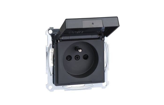 SCHNEIDER Zásuvka MERTEN 2514-0414 antracit bezšr.