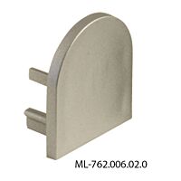MCLED Koncovka pro PD bez otvoru stříbrná