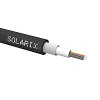 SOLARIX Univerzální kabel CLT Solarix 24VL 50/125 6.5mm LSOH Eca OM2 černý SXKO-CLT-24-OM2-LSOH