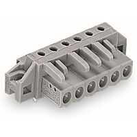 WAGO Konektor 232-253/031-000 pružinový THT úhlové provedení rozteč 5 mm šedá