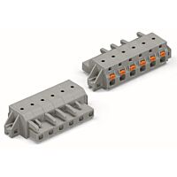 WAGO Konektor 2231-208/031-000 1vodičový pružinový Tlačítko Push-in CAGE CLAMP®, šedá