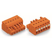 WAGO Svorka 2231-317/026-000 1vodičová pružinová Tlačítko Push-in CAGE CLAMP®, oranžová