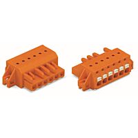 WAGO Svorka 2231-319/031-000 1vodičová pružinová Tlačítko Push-in CAGE CLAMP®, oranžová