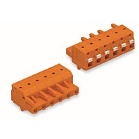 WAGO Svorka 2231-704/008-000 1vodičová pružinová Tlačítko Push-in CAGE CLAMP®, oranžová