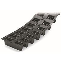 WAGO Konektor 231-233/001-000/105-604/997-407 s pájecími piny THR Pájecí kontakt 1,0 × 1,0 mm Rovné provedení, černá