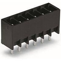 WAGO Konektor 714-135 s pájecími piny THT Pájecí kontakt 0,8 × 0,8 mm Rovné provedení, černá