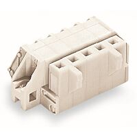 WAGO Konektor 721-311/031-000 1vodičový (zásuvka), úhlový CAGE CLAMP® 2,5 mm², šedá