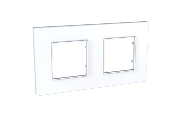 SCHNEIDER Rámeček Unica Quadro dvojnásobný Polar
