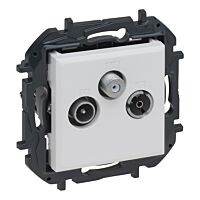 LEGRAND Zásuvka NILOÉ STEP TV-RD-SAT, pod omítku, IP20, bílá