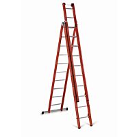 CIMCO Třídílný posuvný žebřík 3 x 8 do výšky 2,3 m