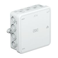 OBO BETTERMANN Krabice A14 odbočná, hranatá, 100x100x38mm, PE, IP55 šedá