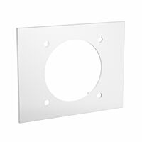 OBO BETTERMANN Kryt přístrojů zásuvek CEE, pro kanály SIGNA BASE, 120x95x10, čistě bílá Polykarbonát/Akrylnitrilbutadienstyrol, PC/ABS typ BRK BL CEE rws