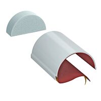 OBO BETTERMANN Poloskořepina PYROCOMB Intube, 200x116x65mm, šedá Polyvinylchlorid, PVC typ CTS-HP200