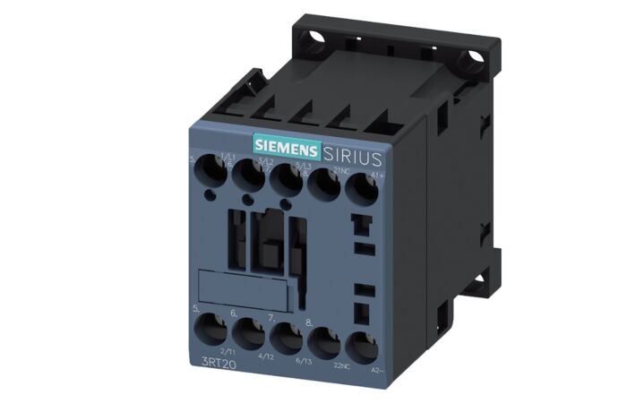SIEMENS Stykač AC-3, 12A/5,5kW/400V, 3pólový, DC 24V, funkční modul volitelný, 1 NC, šroubová svorka