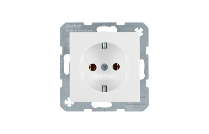 Zásuvka BERKER 47431909 polar bílá