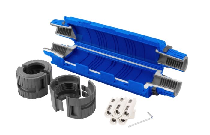 ETELEC Spojka gelová SHARK 6803A gelová se svorkou 5x (10-25mm2) IP68
