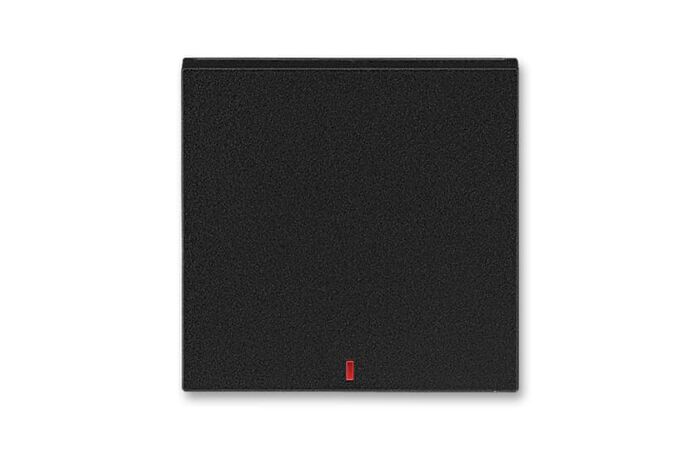 ABB LEVIT Ovladač 3559H-A00655 63 spínače kolébkového s červeným průzorem, onyx/kouřová černá