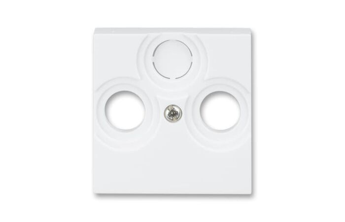 ABB LEVIT Kryt 5011H-A00300 03 zásuvky anténní s vylamovacím otvorem, bílá