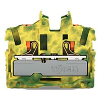 WAGO Svorka 2252-307 2vodičová průchozí Mini s ovládacím tlačítkem 2,5 mm², zelenožlutá