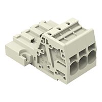 WAGO Konektor 831-3203/109-000 1vodičový s pájecími piny Push-in CAGE CLAMP® 10 mm², šedá