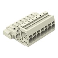 WAGO Konektor 831-3207/109-000 1vodičový s pájecími piny Push-in CAGE CLAMP® 10 mm², šedá