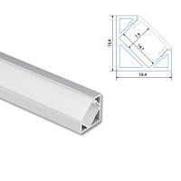 Profil AL 19/19mm RJ matný komplet 2m