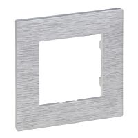 LEGRAND Rámeček NILOÉ STEP 863891 jednonásobný broušený hliník