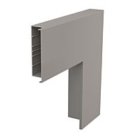 OBO BETTERMANN Plochý roh, pro kanál WDK, 560,5x210x80, kamenná šeď, Polyvinylchlorid, PVC typ WDK F80210GR