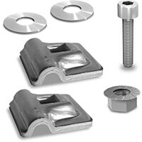 K2 SYSTEMS Svorka Lightning protection clamp Alu 8mm DoubleSet