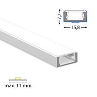 Profil AL 16/8mm PG2 mléčný komplet 3m