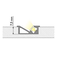 Profil AL 24/10mm VE mléčný 2m komplet