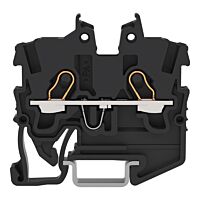 WAGO Svorka 2050-1205 2vodičová průchozí Mini, s ovládacími otvory 1 mm², černá