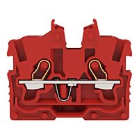 WAGO Svorka 2050-303 2vodičová průchozí Mini, s ovládacími otvory 1 mm², červená