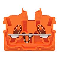 WAGO Svorka 2050-322 2vodičová průchozí Mini, s ovládacími otvory 1 mm², oranžová