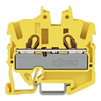 WAGO Svorka 2052-1206 2vodičová průchozí Mini, s ovládacími otvory 2,5 mm², žlutá