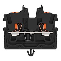 WAGO Svorka 2250-315 2vodičová průchozí Mini s ovládacím tlačítkem 1 mm², černá