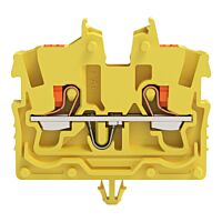 WAGO Svorka 2250-316 2vodičová průchozí Mini s ovládacím tlačítkem 1 mm², žlutá