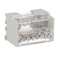 Distribuční blok 2P 100A 7 svorek