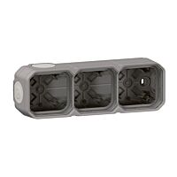 Krabice PLEXO 069680L šedá IP55