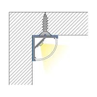 Profil AL 16/16mm RS2 čirý komplet 3m